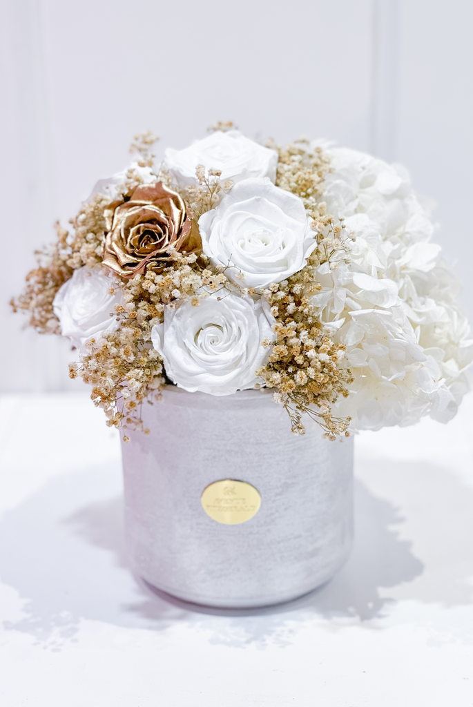 Vase Hortensia x Pearl White