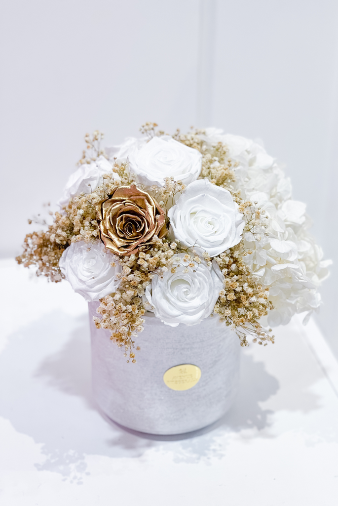 Vase Hortensia x Pearl White