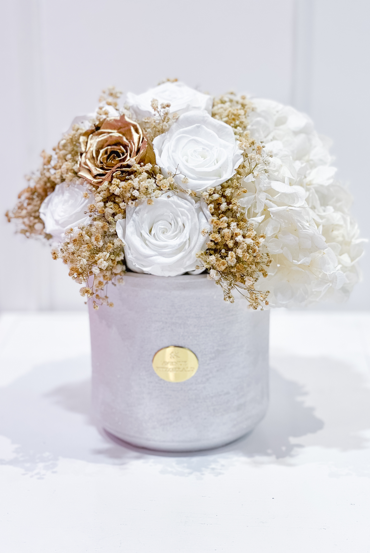 Vase Hortensia x Pearl White