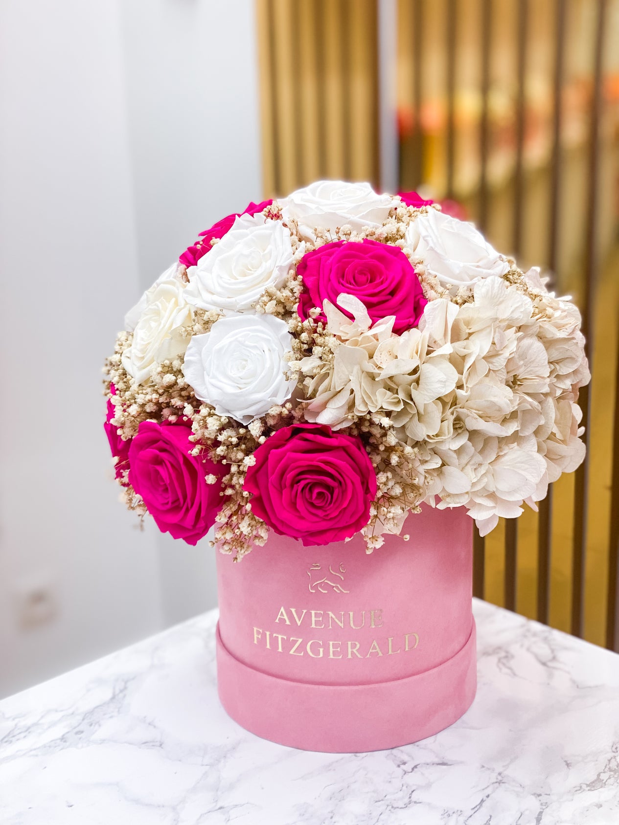 Bouquet Hortensia x Roses