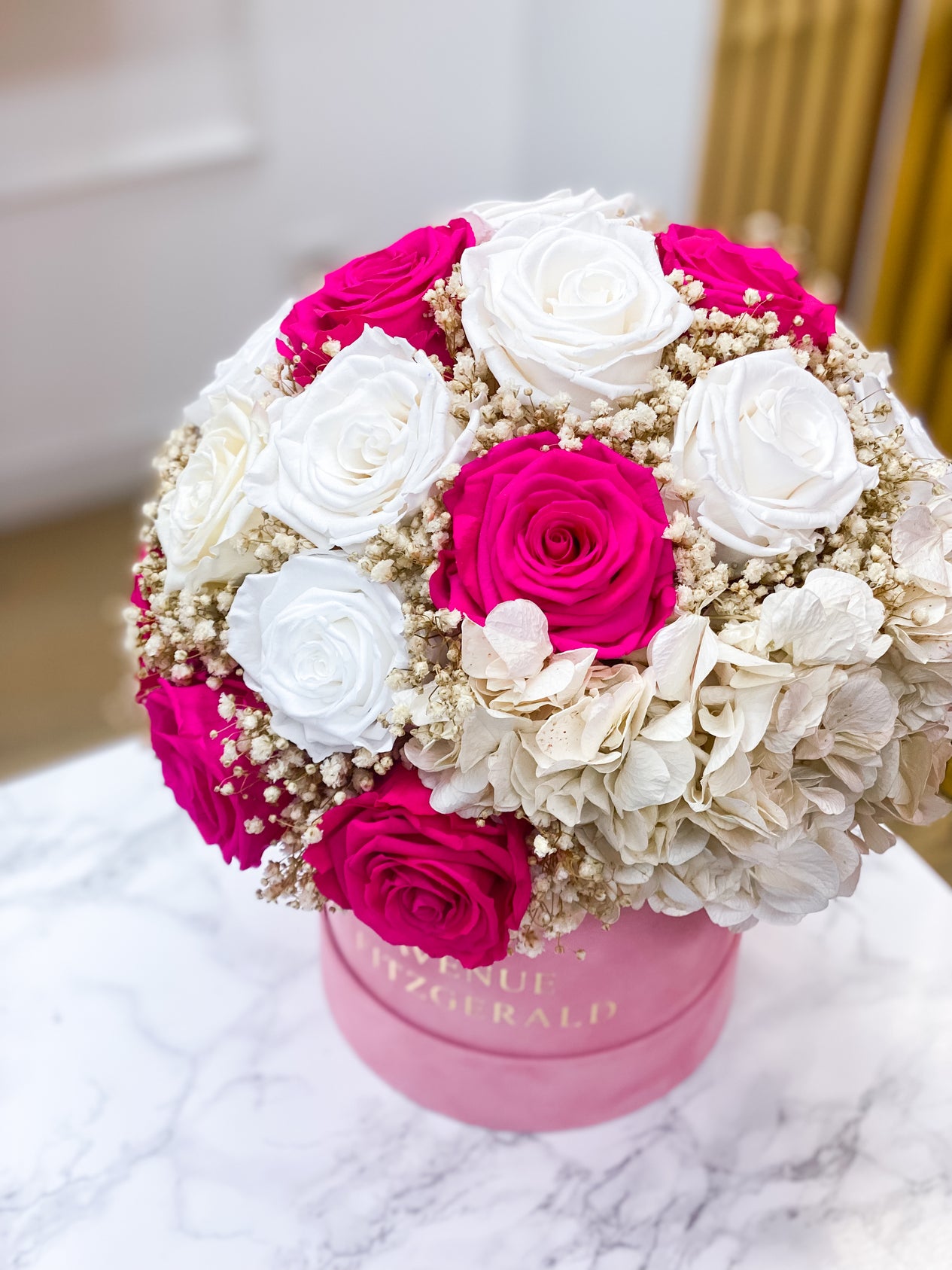 Bouquet Hortensia x Roses