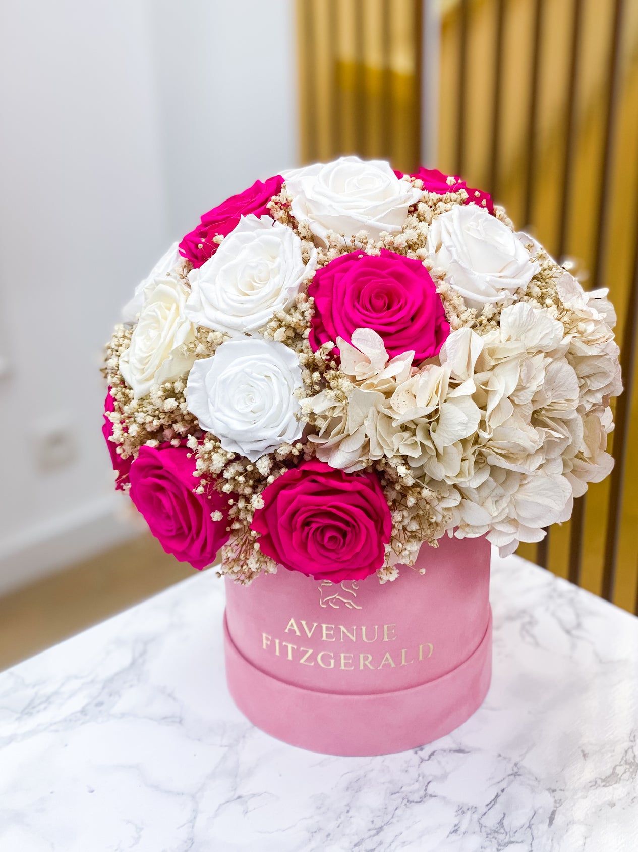 Bouquet Hortensia x Roses