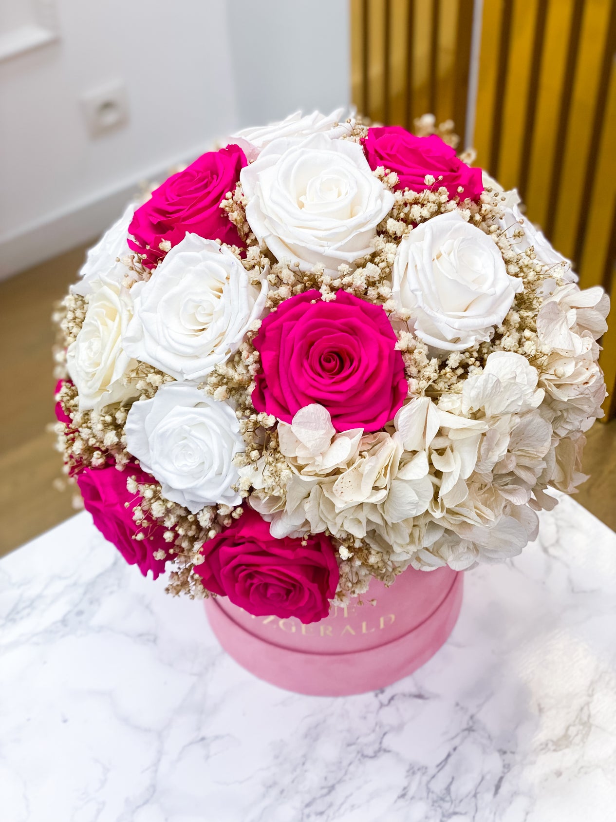 Bouquet Hortensia x Roses
